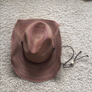 San Diego Hat Company Striped Brown Cowboy Hat